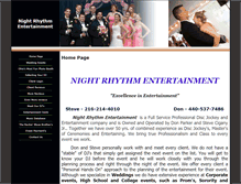 Tablet Screenshot of nightrhythmdjs.com